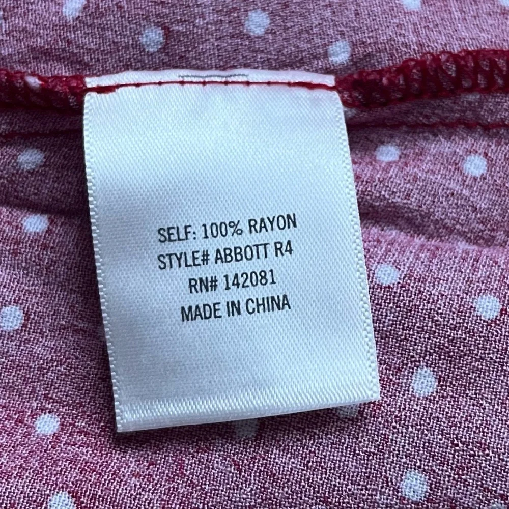 Francesca’s Boutique Miami Red and White Polka Dot Tank Top - Picture 6 of 6